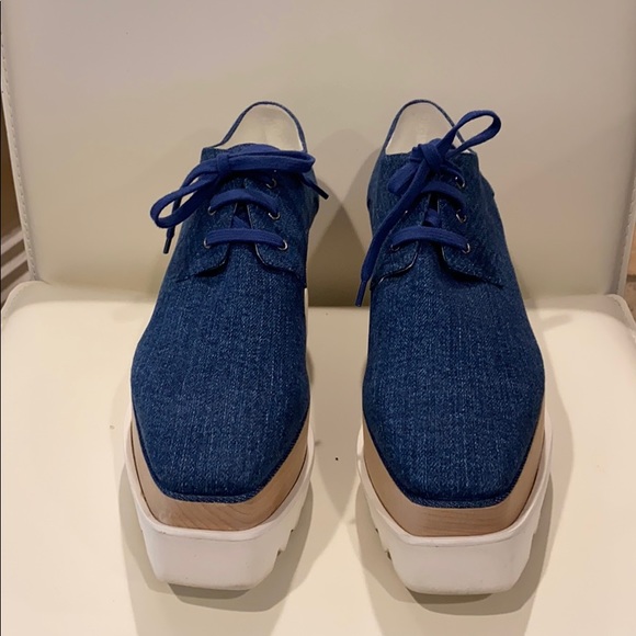 Stella McCartney Denim Platform Sneaker - Picture 3 of 8